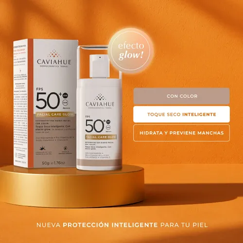 Protector Solar Facial Caviahue Fps50+ Glow Color X 50ml