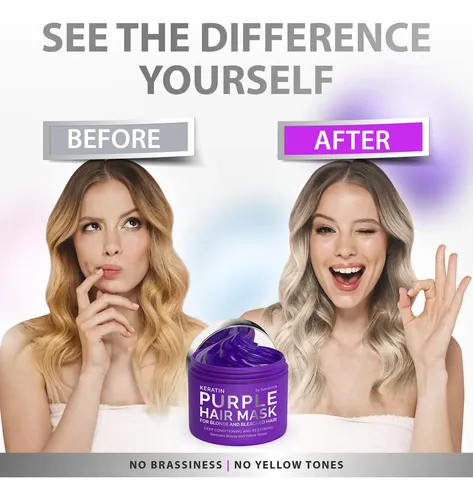Mascarilla Capilar Sunatoria Keratin Purple & Blue Para Cabe