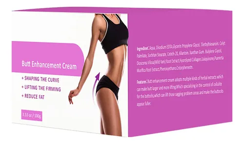 Crema Reafirmante Para Agrandar Glúteos Hip Up, 100 G Sin Fragancia