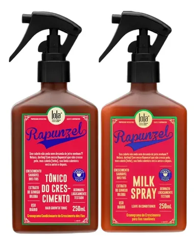 Kit Capilar Lola Cosmetics Rapunzel Tonico + Milk Spray