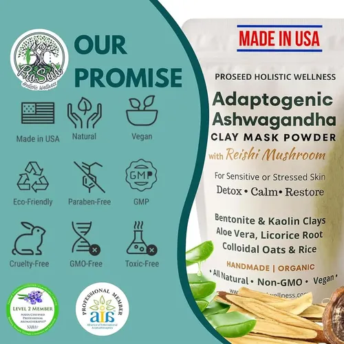 Mascarilla De Arcilla Proseed Con Ashwagandha Y Reishi