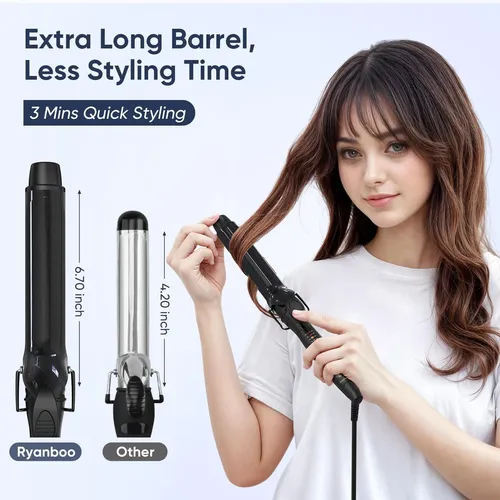 Plancha De Pelo Ryanboo 35 Mm 5 Temp Black Worldwide