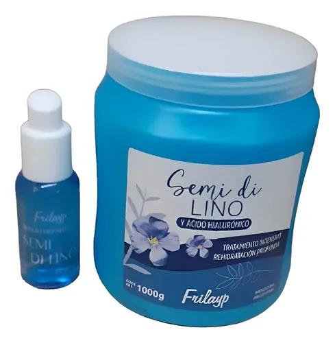 Kit Frilayp  Semi Di Lino  Baño X 1 Kilo + Serum X50cc