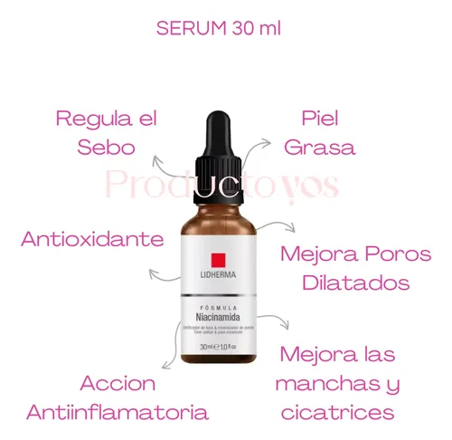Rutina Skincare Piel Mixta Niacinamida Hidratacion Lidherma
