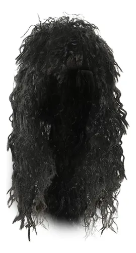 Peluca De Disfraz De Personaje Punk Rockero, Peluca Negro