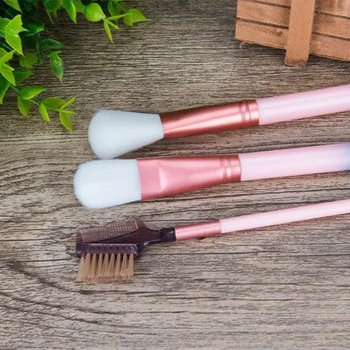 12 Brochas De Maquillaje + Cubo Plástico Portátil Gradient