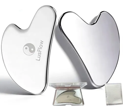 Herramienta Gua Sha Facial Metal Profesional Antiarrugas