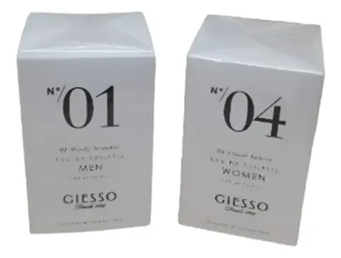 Giesso Pack Perfume 01 Hombre 100 Ml Perfume 04 Mujer 100 Ml
