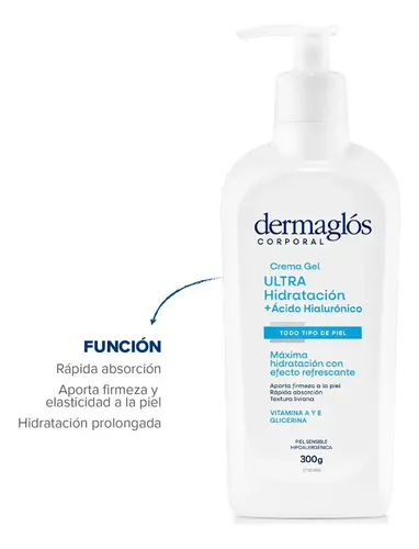 Dermaglós Corporal Ultra Hidratación Acido Hialuronic300g