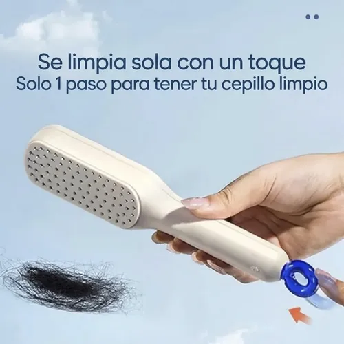 Cepillo Peine Antiestático Retráctil Cabello Sin Frizz