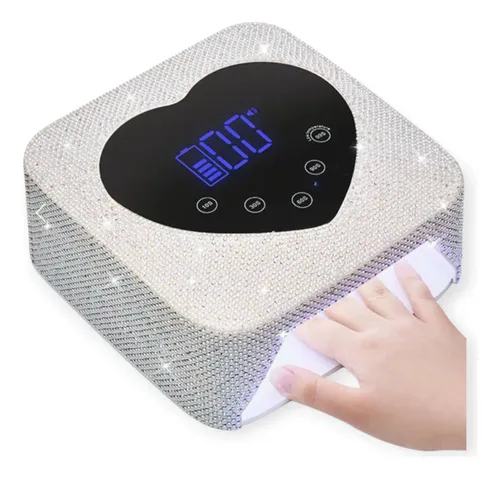 Cabina De Cristales Uv/led Inalambrica Para Manicura 30 Led