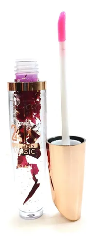 Brillo Labial Glitter Color Aplicador Magic 24k Caja X 24