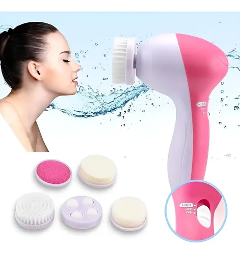 Cepillo Limpiador Facial 5 En 1 Masajeador Exfoliante