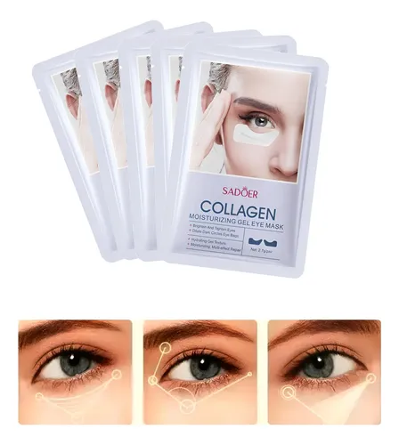 Parche De Colágeno Contorno De Ojos Hidratante Ojeras X5