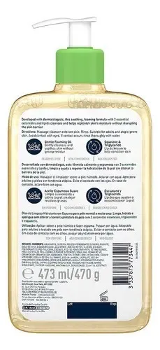 Cerave Aceite Limpiador Espumoso Hidratante Ceramidas X473ml
