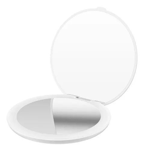 Espejo De Maquillaje Portátil De Doble Cara De 16 Led Con 3x