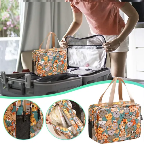 Bolsa De Maquillaje De Viaje Portátil Para Mujer, Bolsa De C