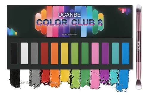Paleta De Sombras Ucanbe 12 Colores, 8+2 G, Variación 08