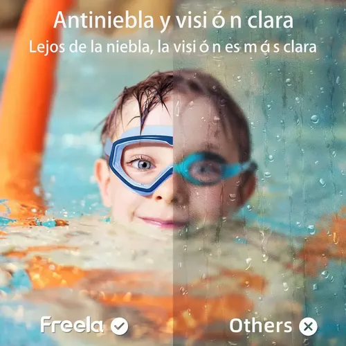 Kit 6 En 1 Natación Infantil Gafas Y Gorro De Baño Para