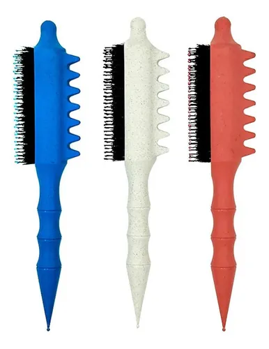 3 Cepillos Para Pelo Fino, Cepillos De Nailon Y 3 Unidades