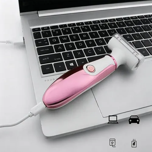 Depiladora Eléctrica 4 En 1 Recargable Usb Mujer Rosa
