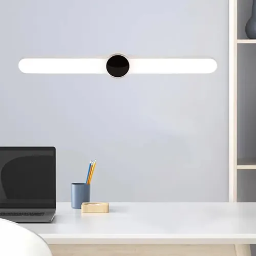 Lampara Led Recargable Con Reloj Digital Magnetica Portatil Velador Tactil Bajo Alacena Escritorio Luz Fria Calida Barra Led Usb Mesa Cocina Mesada Ropero Espejo Estudio Oficina Moderna Hogar