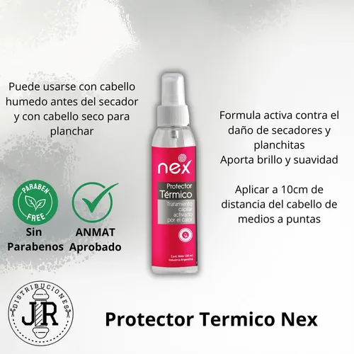 Spray De Pelo Protector Termico Nex 130ml Planchita Secador
