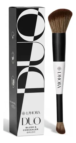 Lamora Dual Brush Para Rubor Y Concealer