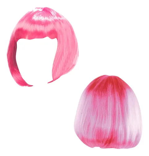 5 Peluca Corta Lacia Colores Cosplay Disfraz Fiesta Colorido
