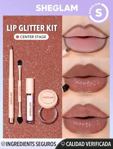 Kit De Purpurina Labial Sheglam Dazzler Glitter