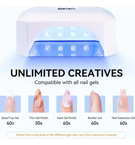 Lámpara De Uñas Uv Led Makartt Aurora 36w Recargable