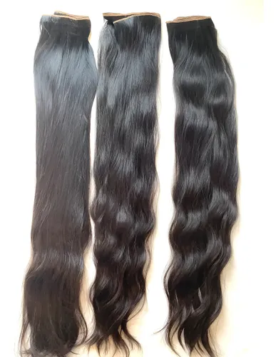 Cortina Pelo Cabello Natural 4 Capas 60 Cms X 20 Premium