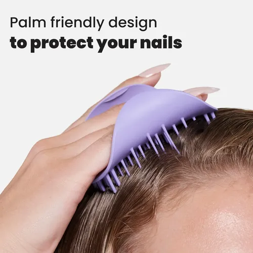 Cepillo Para Cabello Tangle Teezer Scalp Exfoliante Morado