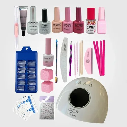 Kit Inicial De Manicura Semipermanente Y Soft Gel 85 Piezas