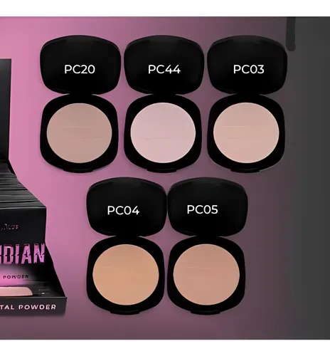Polvo Compacto Crystal Powder Obsidian Ruby Rose Terciopelo