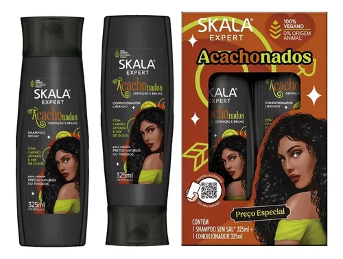 Skala Kit Shampoo Acond Vegana Acachonados Nutri Hidratacion
