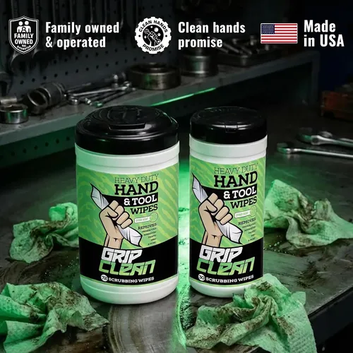 Grip Clean Toallitas Limpiadoras Para Manos Y Herramientas
