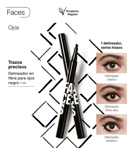 Lapiz Delineador En Fibra Para Ojos Faces Natura