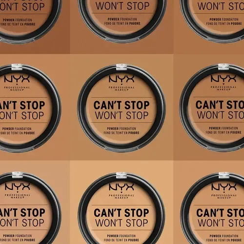 Base de Maquillaje en Polvo NYX Can’t Stop Won’t Stop para un Acabado Mate Aterciopelado Tono Soft Beige