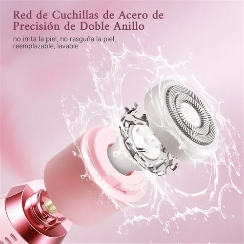 Depiladora Eléctrica Para Mujer Bikini 4 En 1 Recargable