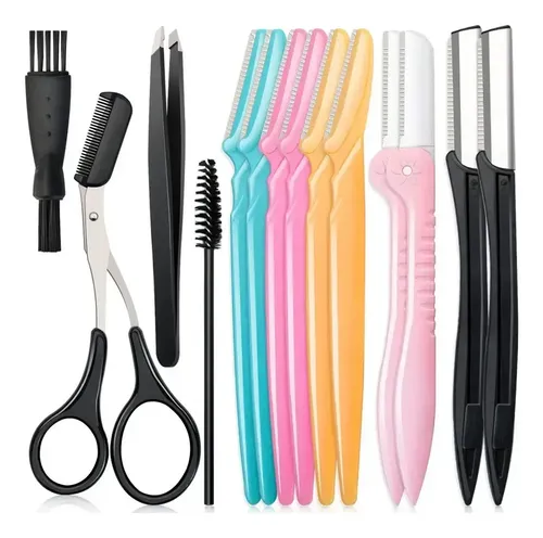 Kit Profesional 14 En 1 Depilación Y Perfilado De Cejas
