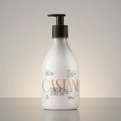 Crema Pulpa Hidratante Corporal Natura Ekos Castaña 400 Ml
