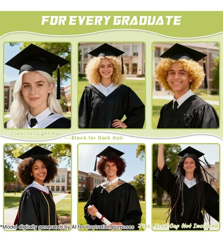 Diadema Franimo Graduation Cap Anticaída Transparente
