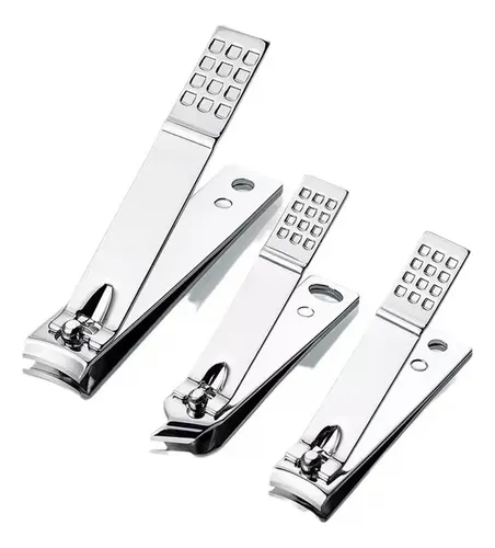Set De 3 Cortauñas De Diferentes Tamaños, Modelo Clásico En