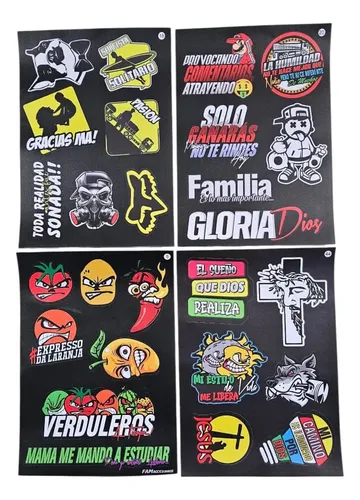 Sticker Uv 4 Planchas