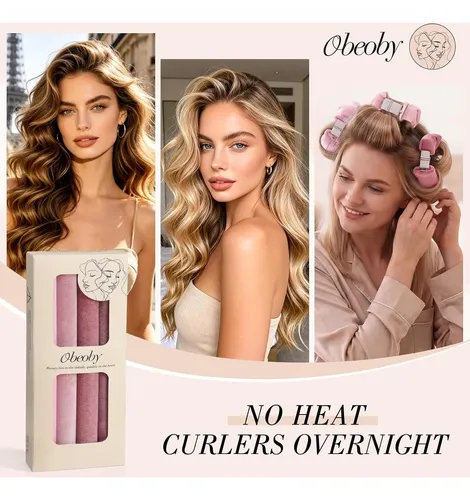 Juego De Rulos Sin Calor Obeoby G9755k-11-n Soft Gradient