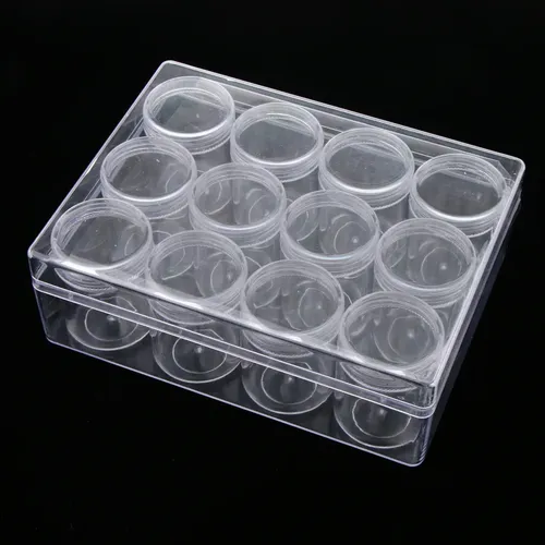 12pcs / 24pcs Recipientes En Cremas Botella De Claro