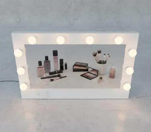 Espejo De Maquillaje Estilo Hollywood!! Muebles J.a.s.