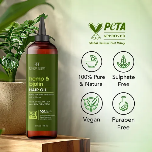 Aceite Capilar Botanic Hearth Cáñamo Biotina 200ml