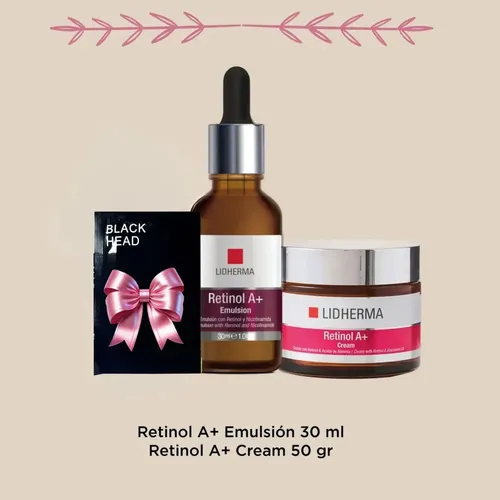 Skincare Facial Kit Retinol Lidherma Antiarrugas Antiedad